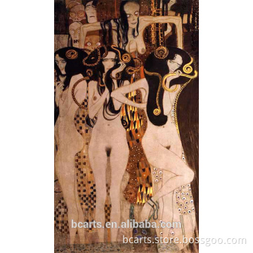 Traditional Sexy Handmade Nude Lady Oil Painting For Home Decoration